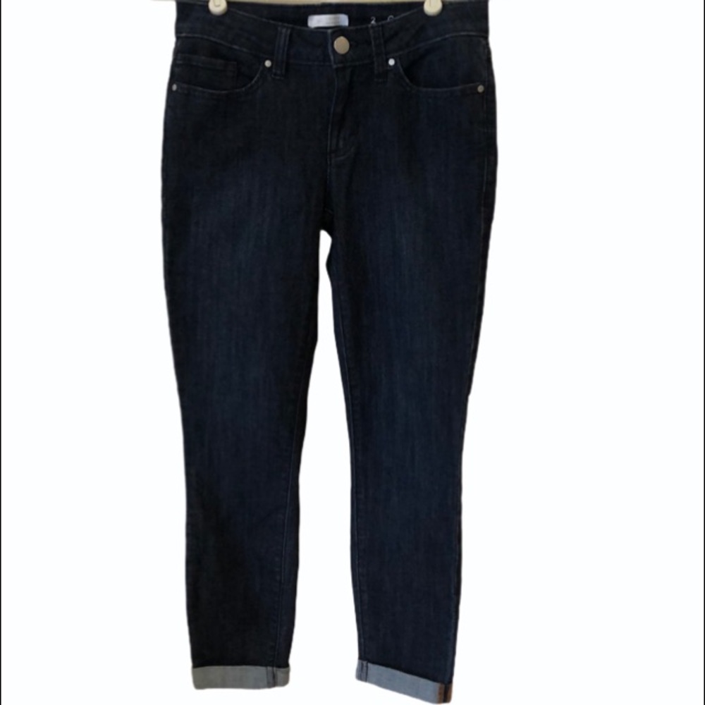 Lauren Conrad cuffed skinny crop jeans